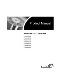 Barracuda[removed]Serial ATA ST3400832AS ST3400632AS ST3300831AS ST3300631AS ST3250823AS