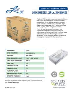 Business / Facial tissue / Tissue / Pallet