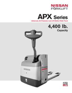 APX Series Advanced, AC Powered, Low-Lift Walkie Pallet Truck 4,400 lb. Capacity