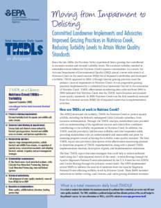 Total Maximum Daily Loads (TMDLs) at Work in Arizona: Nutrioso Creek