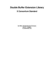 Double Buffer Extension Library - X Consortium Standard