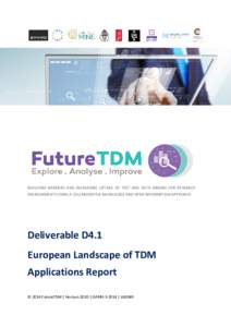 FutureTDM_D4.1-European-Landscape-of-TDM-Applications-Report