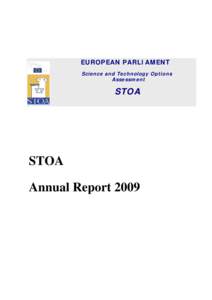 Draft outline of the 2009 STOA Annual Report