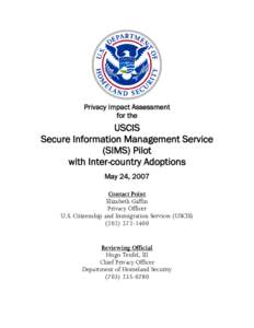    Privacy Impact Assessment for the  USCIS