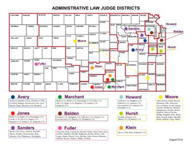 Administrative Law Judge District Map (8-14)