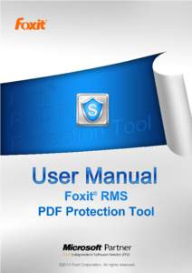 Foxit RMS PDF Protection Tool User Manual 1  Foxit RMS PDF Protection Tool