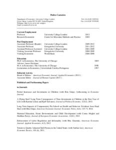 International Economic Review / Applied economics / Development economics / Daron Acemoğlu / Economics / James Heckman / Economic development