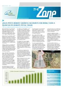 Issue 26: Vol[removed]EZW bi-monthly newsletter Jafza posts robust growth; accounts for more than a quarter of Dubai’s total trade