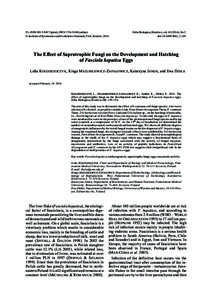 PL-ISSNprint), ISSNonline) Ó Institute of Systematics and Evolution of Animals, PAS, Kraków, 2014 Folia Biologica (Kraków), vol), No 2 doi:fb62_2.149