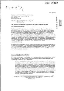 do/- ~2551  June 18,2003 The Honorable Christie Whitman, Administrator U.S. Environmental