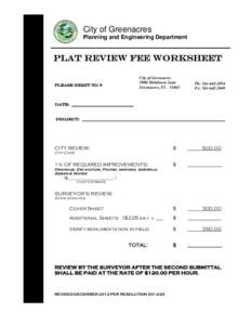 Microsoft Word - PLAT REVIEW Fee WKSHT.NOV 2012