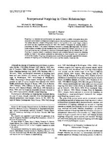 Journal of Personality and Social Psychology 1997, Vol. 73, No. 2, Copyright 1997 by the American Psychological Association, Inc/$3,00