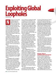 Exploiting Global Loopholes By ALPA Staff N