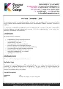 Care work / Cognitive disorders / Aging-associated diseases / Dementia