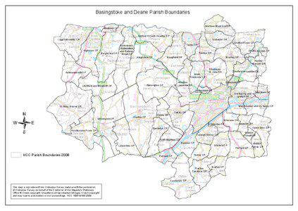 Basingstoke and Deane Parish Boundaries Mortimer West End CP