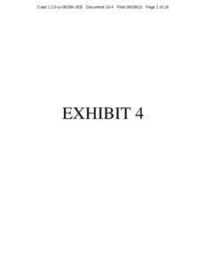 Case 1:13-cvJEB Document 10-4 FiledPage 1 of 18  EXHIBIT 4 Case 1:13-cvJEB Document 10-4 FiledPage 2 of 18 ELECTRONIC