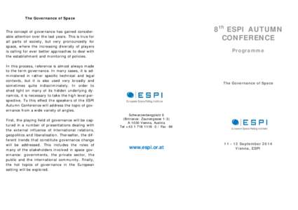 8th ESPI Autumn Conference_Programme_rev.pub