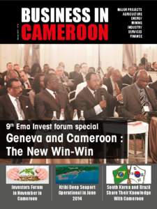 October 2013 • N° 9  BUSINESS IN CAMEROON