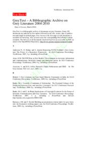 TextRelease, Amsterdam (NL)  Tear Sheet 6 GreyText – A Bibliographic Archive on Grey Literature[removed]