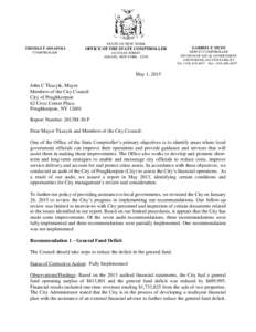 City of Poughkeepsie - Audit Follow Up