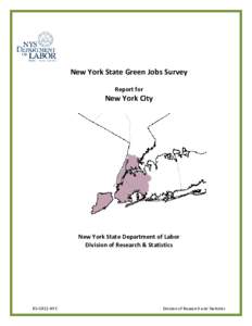 New York State Green Jobs Survey Report for New York City  New York State Department of Labor