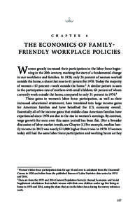 C H A P T E R  4 THE ECONOMICS OF FAMILYFRIENDLY WORKPLACE POLICIES