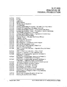 [removed]PRINCIPLES OF FEDERAL PROSECUTION[removed]110