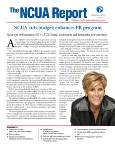 The  NCUA Report July/August 2010 Number 7