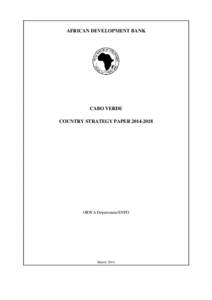 [removed]Cape Verde Country Strategy Paper