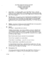 ALABAMA BOARD OF PHYSICAL THERAPY 100 North Union Street, Suite 724 Montgomery, AlabamaRegular Board Meeting February 19, 2015