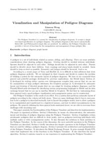 Genome Informatics 11: 63–Visualization and Manipulation of Pedigree Diagrams Limsoon Wong