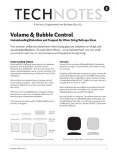 TechNotes 5: Volume & Bubble Control