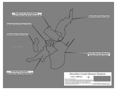 Dan River Inc. Riverside Division Historic District (Dan River Mills/Long Mill) North Danville Historic District  Downtown Danville Historic District