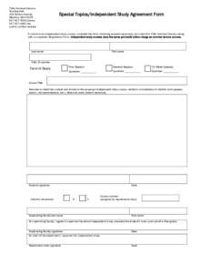 Microsoft Word - Special Topics and Registration Form 2010.doc