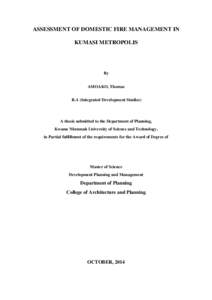 Africa / Fire prevention / Fire safety / Ghana National Fire Service / Accra / Emergency management / Kwame Nkrumah University of Science and Technology / Safety / Fire protection / Geography of Africa