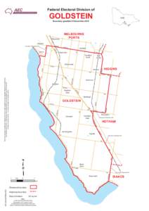 Boundary map of the division of Goldstein after the 2010 redistribution