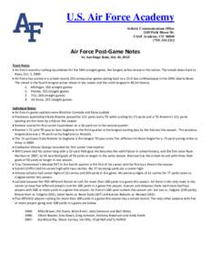 Microsoft Word - Air Force postgame notes -SDSU.doc