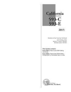 California Forms & Instructions 593-C 593-E