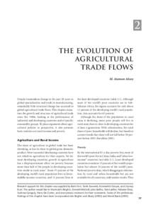 2 The EVOLUTION OF AGRICULTURAL TRADE FLOWS M. Ataman Aksoy