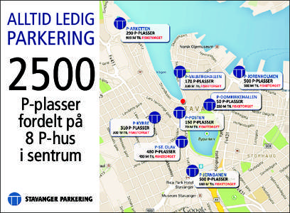 ALLTID LEDIG  PARKERING 2500 P-plasser