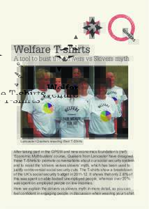 Welfare T-shirts  A tool to bust the Strivers vs Skivers myth Lancaster Quakers wearing their T-Shirts