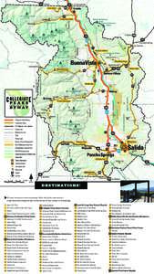 D E S T I N AT I O N S !  s This map is for your preliminary trip planning. Before taking these routes and trails, please obtain detailed maps and area information from the local resources on the back page.