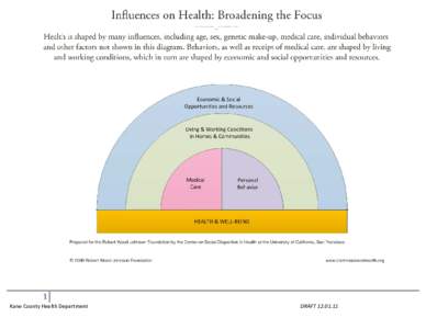 1 Kane County Health Department DRAFT[removed]  Health Problem Root Cause Analysis