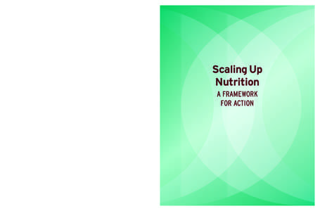 Scaling Up Nutrition A Framework For Action  Policy Brief Nutrition cover[removed]indd 4-1