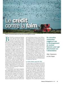 Le crédit contre la faim - Stijn Claessens et Erik Feijen - Finances et Développement Mars 2007