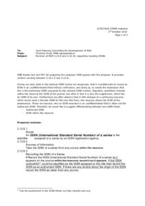 6/JSC/ALA/7/DNB response 2nd October 2012 Page 1 of 2 To: From: