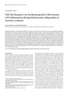 1788 • The Journal of Neuroscience, February 16, 2005 • 25(7):1788 –1796  Neurobiology of Disease Toll-Like Receptor 4 on Nonhematopoietic Cells Sustains CNS Inflammation during Endotoxemia, Independent of