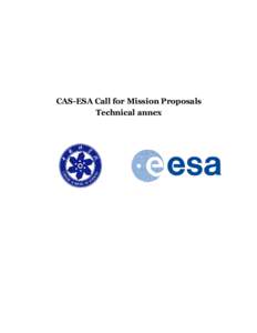 Microsoft Word - Technical Annex CAS-ESA Call for joint mission - LP final