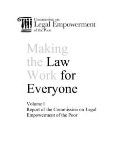 Chapter 1: Making the law work for everyone