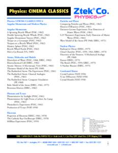 Massachusetts Institute of Technology / Physical Science Study Committee / Spintronics / Electron / Matter wave / Diffraction / Rutherford model / Bohr model / Photon / Physics / Quantum electrodynamics / Optics